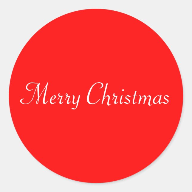 Sticker Rond Joyeux phoque de Noël (Devant)