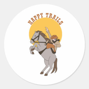 Sticker Rond Joyeux sentiers
