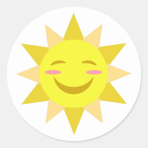 Sticker Rond Joyeux soleil