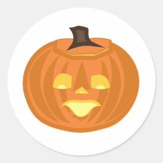 Sticker Rond Joyeux thème Halloween