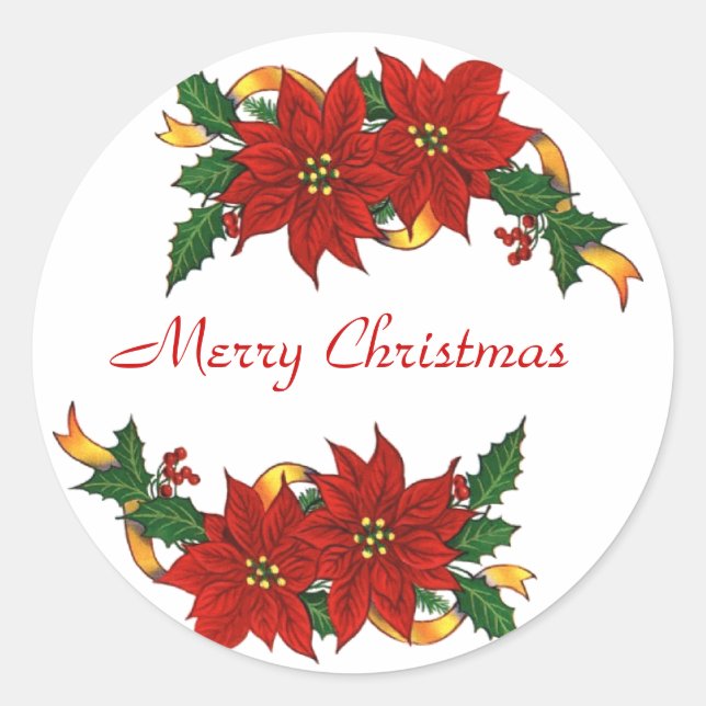 Sticker Rond Joyeux TICKERS DE Noël (Devant)