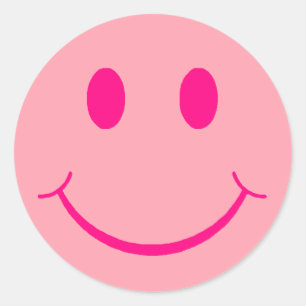 Sticker Rond Joyeux visage