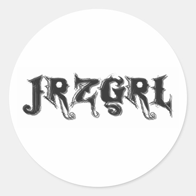 Sticker Rond Jrzgrl (Devant)