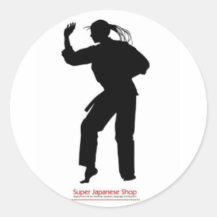 Sticker Rond Jujutsu Girl and Chart