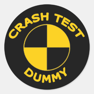 Sticker Rond Jumelle de test d'écrasement