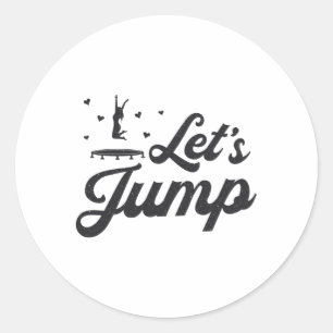 Sticker Rond Jump Trampoline Gymnast Funny Trampoline