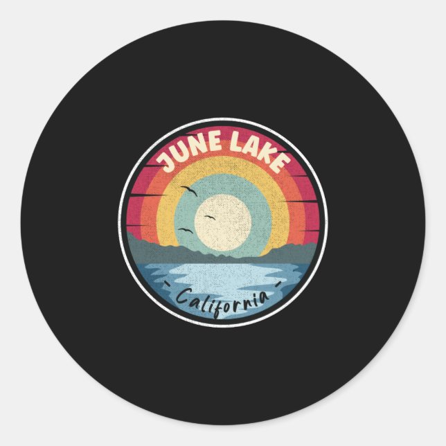 Sticker Rond June Lake Californie (Devant)