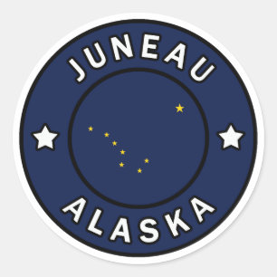 Sticker Rond Juneau Alaska