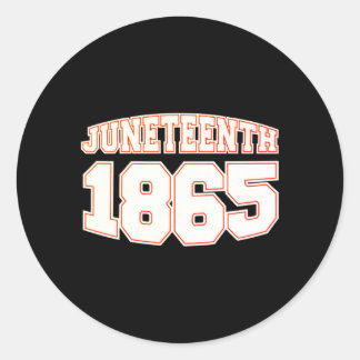 Sticker Rond junenth 1865 types jour de domination noire