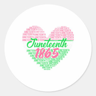 Sticker Rond Junetdix Aka Love Heart