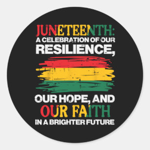 Sticker Rond JunetDix Célébration Résilience Espérance Foi Homm