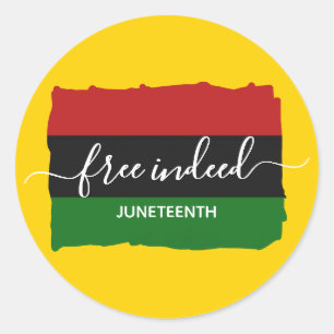Sticker Rond JUNETEENTH Moderne