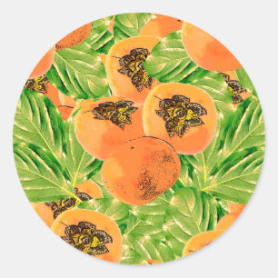 Sticker Rond jungle de perssimon