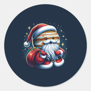 Sticker Rond Jupiter Jolly Old St. Nick Santa Claus Astrologie