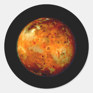 Sticker Rond Jupiter Moon Io Space NASA