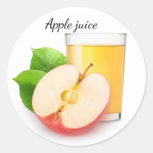 Sticker Rond Jus de pomme