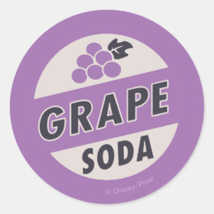 Sticker Rond JUSQU'   Soda de raisin