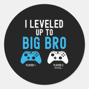 Sticker Rond Jusqu'À Big Brother Design Video Joueur 1