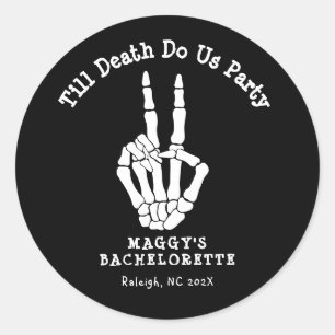 Sticker Rond Jusqu'à ce que la mort nous sépare de la fête Ente