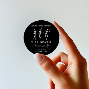 Sticker Rond Jusqu'à ce que la mort nous sépare, enterrement de