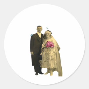 Sticker Rond Jusqu'à ce que la mort nous sépare Mème classique