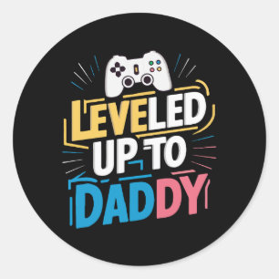 Sticker Rond Jusqu'à papa
