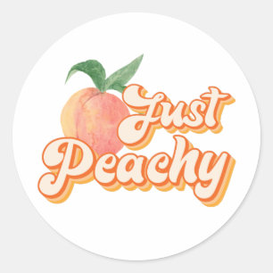 Sticker Rond Juste Peachy