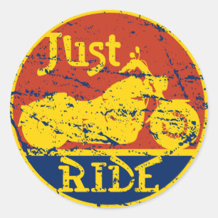 Sticker Rond Juste Ride
