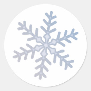 Sticker Rond Juste un flocon