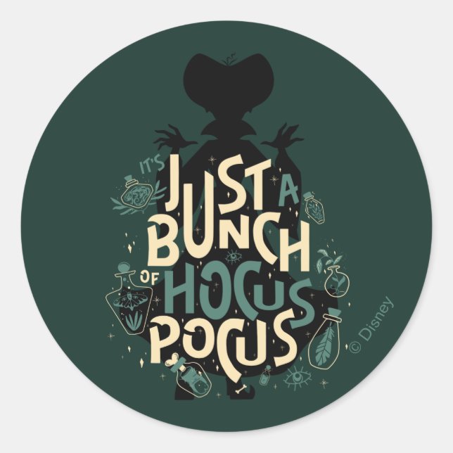 Sticker Rond Juste une bande de Hocus Pocus (Devant)