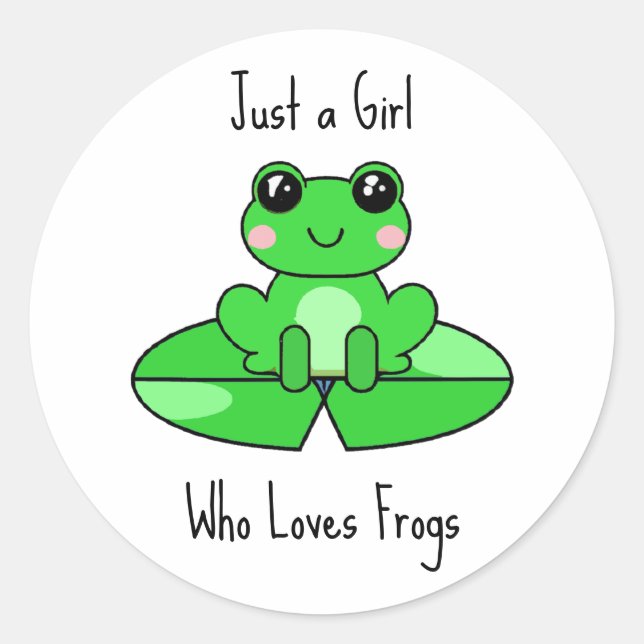 Sticker Rond Juste une fille qui aime les amis (Devant)