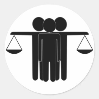 Sticker Rond Justice
