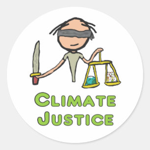 Sticker Rond Justice climatique
