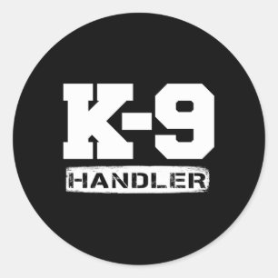 Sticker Rond K-9 Handler Police Sheriff Cops Droit Force