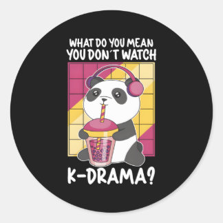 Sticker Rond K-Drama série Kdrama Corée du Sud Panda K-Pop Watc