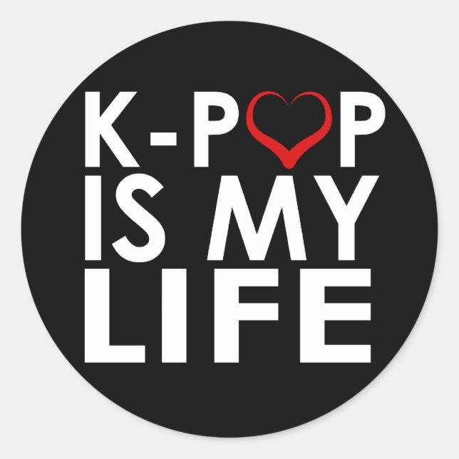 STICKER ROND K-POP EST MA VIE ♡ (Devant)