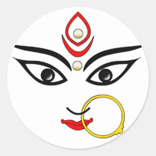 Sticker Rond kaali maa (Devant)