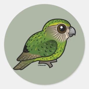 Sticker Rond Kakapo Birdorable