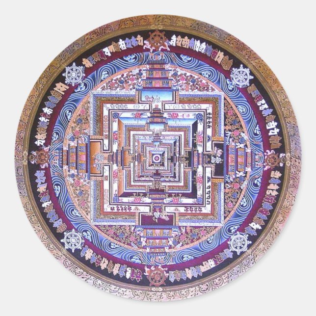 Sticker Rond Kalachakra Mandala (Devant)
