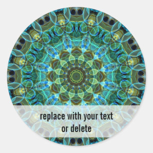 Sticker Rond Kaléidoscope de Owl Eyes