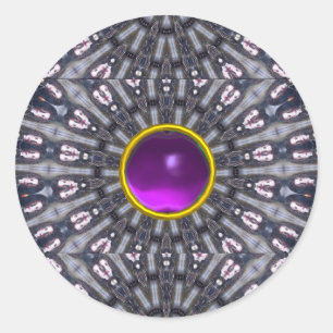 STICKER ROND KALEIDOSCOPE PSYCHÉDÉLIQUE /MÉMOIRES MYSTIQUES