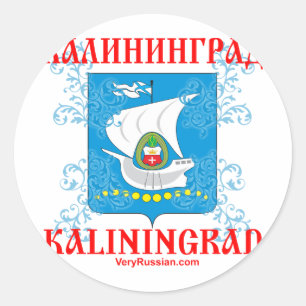 Sticker Rond Kaliningrad ville Armoiries