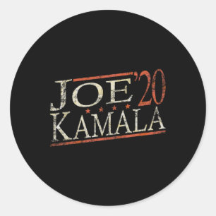 Sticker Rond Kamala 2020 Joe Biden 2020 Vintage Biden Harris 20