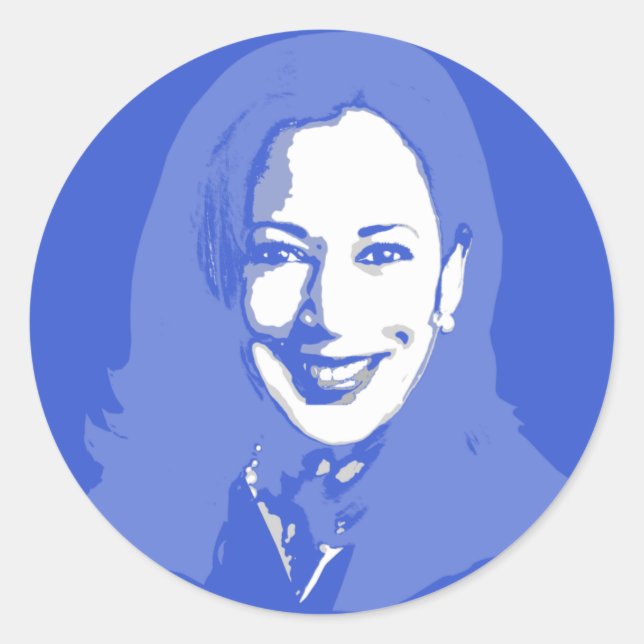 Sticker Rond Kamala Harris (Devant)