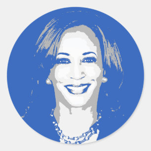 Sticker Rond Kamala Harris