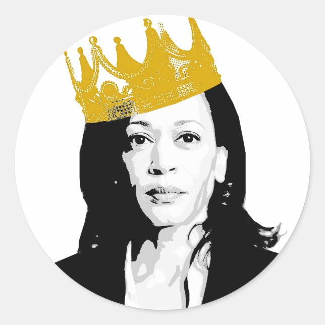 Sticker Rond Kamala Harris (Devant)