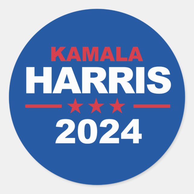 Sticker Rond Kamala Harris 2024 (Devant)