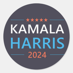 Sticker Rond Kamala Harris 2024 Présidente