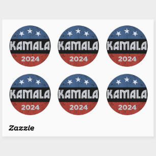 Sticker Rond Kamala Harris pour le président 2024
