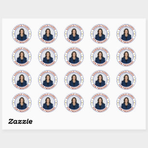STICKER ROND KAMALA HARRIS PRÉSIDENTE !